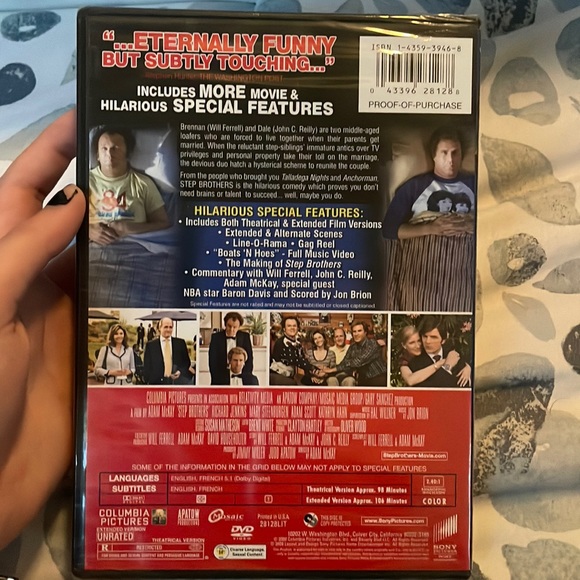 NWT Stepbrothers DVD Movie Disc Comedy Film - Picture 2 of 2